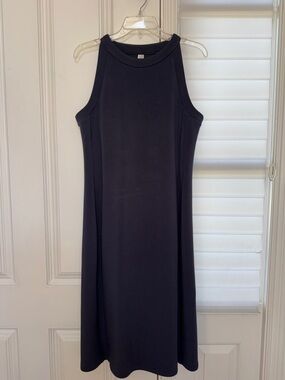 SPANX | Dresses | Spanx Airessentials Pique Polo Midi Dress Navy Size L Nwt  | Poshmark